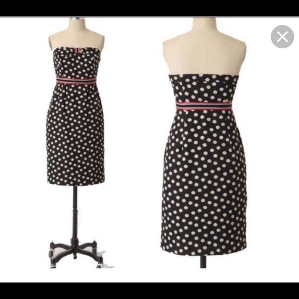 Anthropologie Strapless Dress Size 6